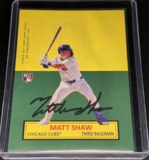 2025 Topps Archives Matt Shaw Stand-up 64SU-20 Chicago Cubs
