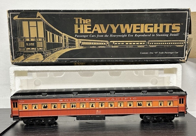 K-Line K-2017 Heavyweights Southern Pacific Daylight Coach O Gauge w/ Box