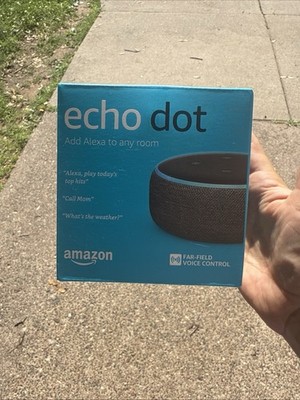 Amazon Echo Dot Smart Speaker w/ Alexa, Wi-Fi Bluetooth, 3.5mm, Black
