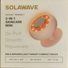 Solawave 2-in-1 Skincare Mini Red  Near-Infrared LED Light Therapy New