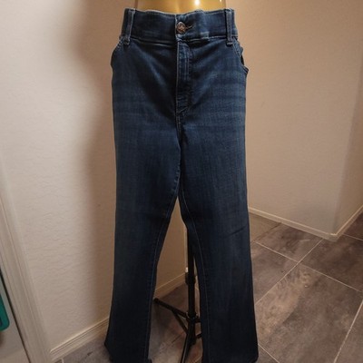 Lee Plus Regular Bootcut Mid Rise Flex Motion Women Dark Size 38