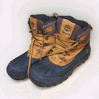 TIMBERLAND RIME RIDGE DUCK 6 INCH WATERPROOF WHEAT MENS S 12 BOOTS 40192 As Is