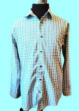 Express Dress Shirt Mens Size Large 16-16 1/2 FITTED Button Front Long Sleeves