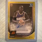 2025 Topps Bowman Chrome Khaman Maluach /75 yellow mojo BCA-KM Auto Suns RC