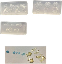 3Pcs Mini Size Jewelry Pendant Molds for Resin Casting Earrings Necklaces Charms