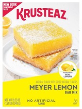 Krusteaz Meyer Mix di barrette di limone, realizzato con veri limoni, scatola da 19,35 once