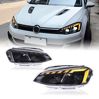 HCmotion LED Headlights For VW Golf Mk7 7 2013-2018 Projector LED Sequantial
