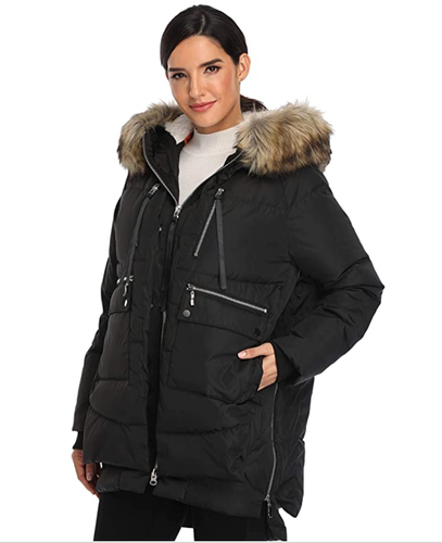 HOT Women Hooded Puffer Down Jacket 