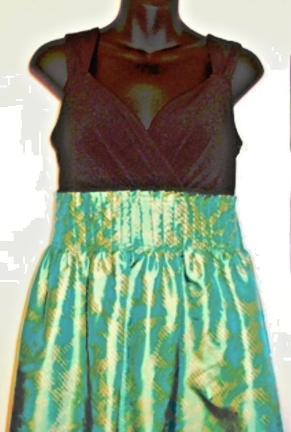 SANGRIA WOMEN'S TEAL GREEN /GOLD/BLACK SLEEVELESS COCKTAIL DRESS SIZE, 4, 8  | eBay