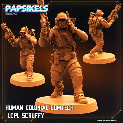 Human Colonials | DnD Miniatures | Tabletop Gaming| Tabletop Miniature | Sci-Fi
