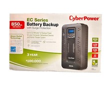 CyberPower EC850LCD Battery Backup W/Surge Protector UPS System 850va510watts