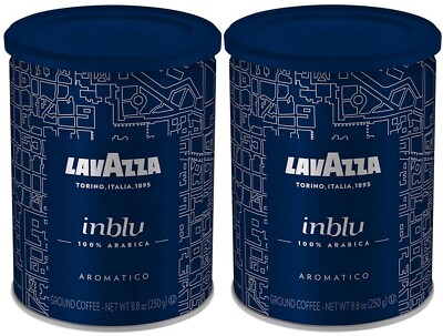 2 Pack Lavazza INBLU - Ground Coffee CAN 2 x 250g/ 8.8oz