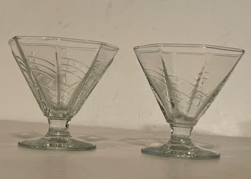 Set of 4 Dansk Summerhouse Champagne Glasses Footed Sherbet Dessert Dish - Picture 4 of 6