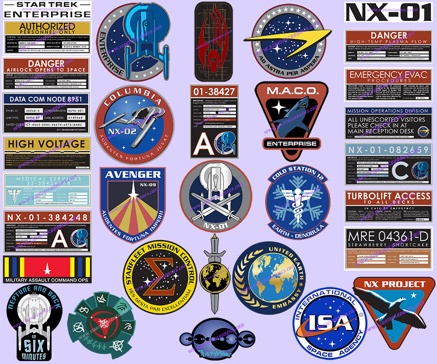 STAR TREK: Enterprise STICKER - Your Choice of 32 Different