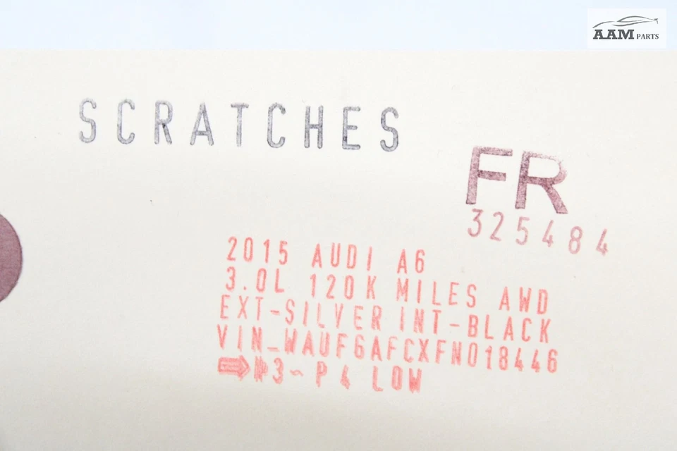 AUDI A6 QUATTRO C7 2012-2015 PANEL PUERTA PASAJERO DELANTERO DERECHO VENTANA CRISTAL OEM Foto 4 de 4