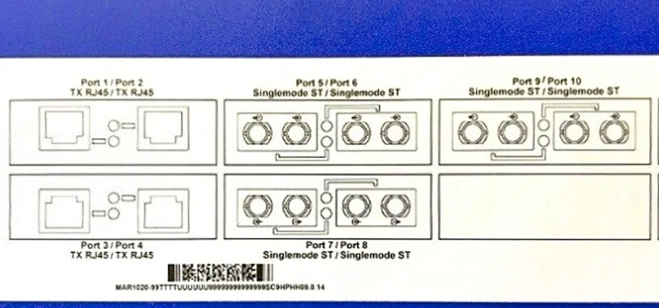 Hirschmann MACH1020 16-Port Industrial Managed Fast Ethernet Ruggedized Switch - Image 3 of 4