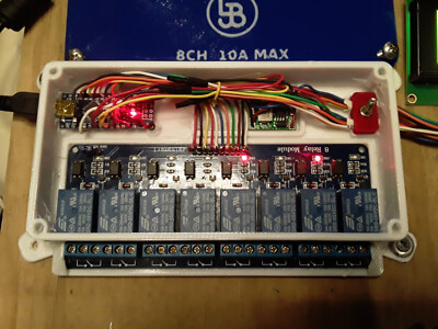 8Ch Relay  Project Enclosure Box ESP32 Nano Uno LCD Display JST Plugs
