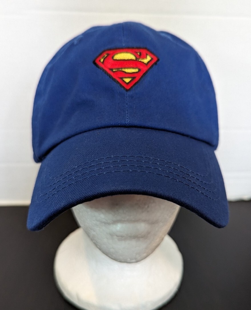 Superman Logo Baseball Cap Hat Adjustable Fit Sna… - image 1