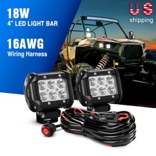 Nilight 126w72w36w18w Led Light Bar Work Fog Driving Lamp Wiring Harness Kit