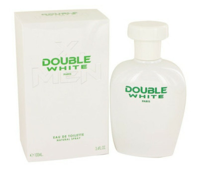 X DOUBLE WHITE FOR MEN 3.4oz / 100mledt SPRAY new sealed similar to lacoste whit