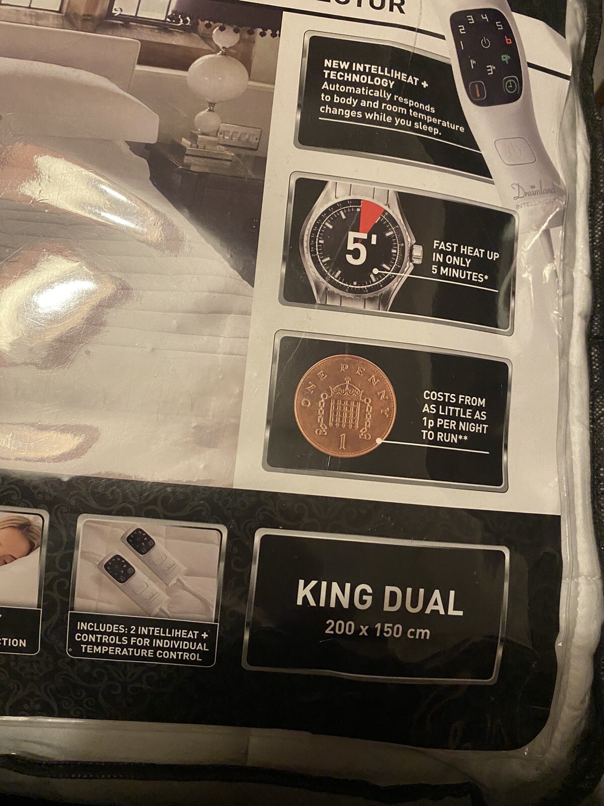 Dreamland Boutique Hotel King Dual Control Heated Mattress Protector