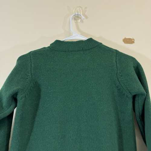 CPC Childrens Wear Girls Pippa Pom Pom Lambswool Cardigan Sweater Size 10 Green - Picture 4 of 6