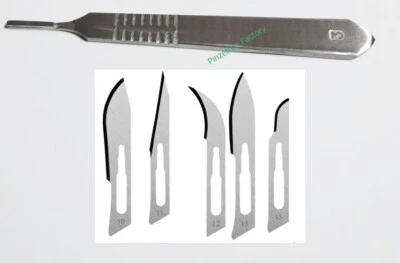 Hobby-Bastel-Modelbau Messer Skalpellgriff mit wahlweise 15,30 oder 50 Klingen