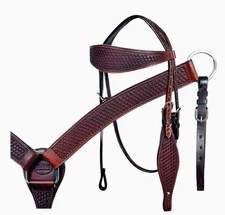 Horse Headstall Breast Collar Set Tack American Leather