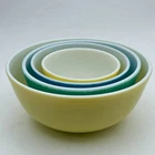 Pyrex Primary Colors Mixing Bowls 401-404 Nesting Set 1950s VTG