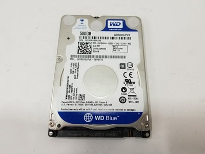 Western Digital Blue WD5000LPVX 500 GB 2.5'' SATA III Laptop Hard Drive