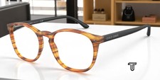 GIORGIO ARMANI AR7074 5562 Mt Striped Lt Brown Demo Lens 50 mm Men's Eyeglasses