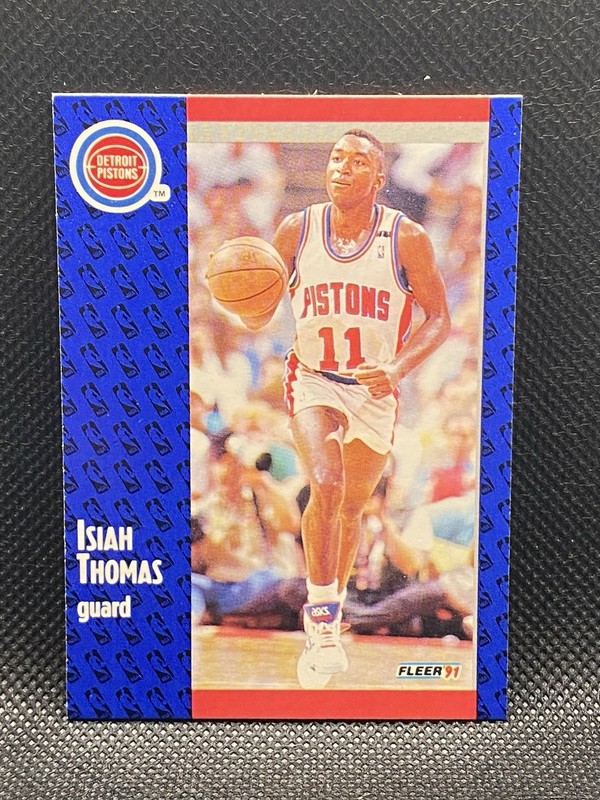 Fleer 1991-92 Isiah Thomas Detroit Pistons NBA Basketball Card #64 Base