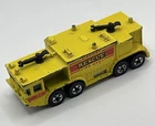 Vtg 1979 Hot Wheels Diecast Yellow Airport Rescue Fire Dept Truck Hong Kong HK