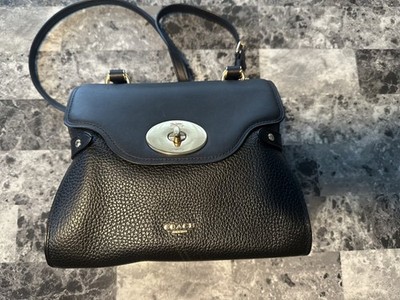 Coach Blake Flap Black Leather Carryall (Model F32106)