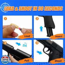 Toy Blaster for Kids with Shell Ejection - 40 Shells, 50 Foam Bullets and 2 M...