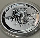 2021 Australian Wedge Tailed Eagle Reverse Proof Coin 1 Troy Oz 999 Fine Silver