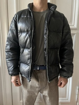 Schott Leather Goose Jacket Size M Black Bought In 1997 Made In USA vintage