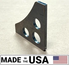 [SR] Steel 3" Leg 3/16 Weld Gusset Holes DIY Metal Fabrication Roll Cage Hot Rod