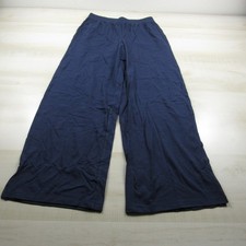 Denim Co Pants Womens Extra Small Navy Blue Wide Leg Jersey d co Beach 26x29 A