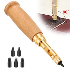 Leather Punch Tools Set 1.5-4mm Adjustable Hole Setter DIY Craft Belt Strap Bag