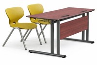 Moderne Schulbank Mit Ergonomischen StüHlen FüR Effektives Lernen