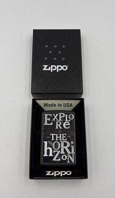 Zippo Marlboro Exclusive Explore The Horizon 218 Black Matte