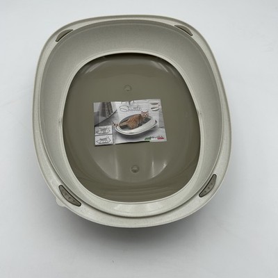 Agrobiothers Shuttle Katzentoilette, oval, mit Rand, 45 x 36 x 15 cm