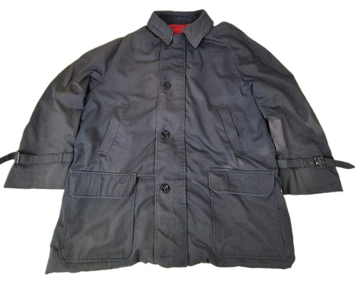 Aquascutum, Aquascutum London Men's Large Navy Blue Field Jacket Vintage Made in England