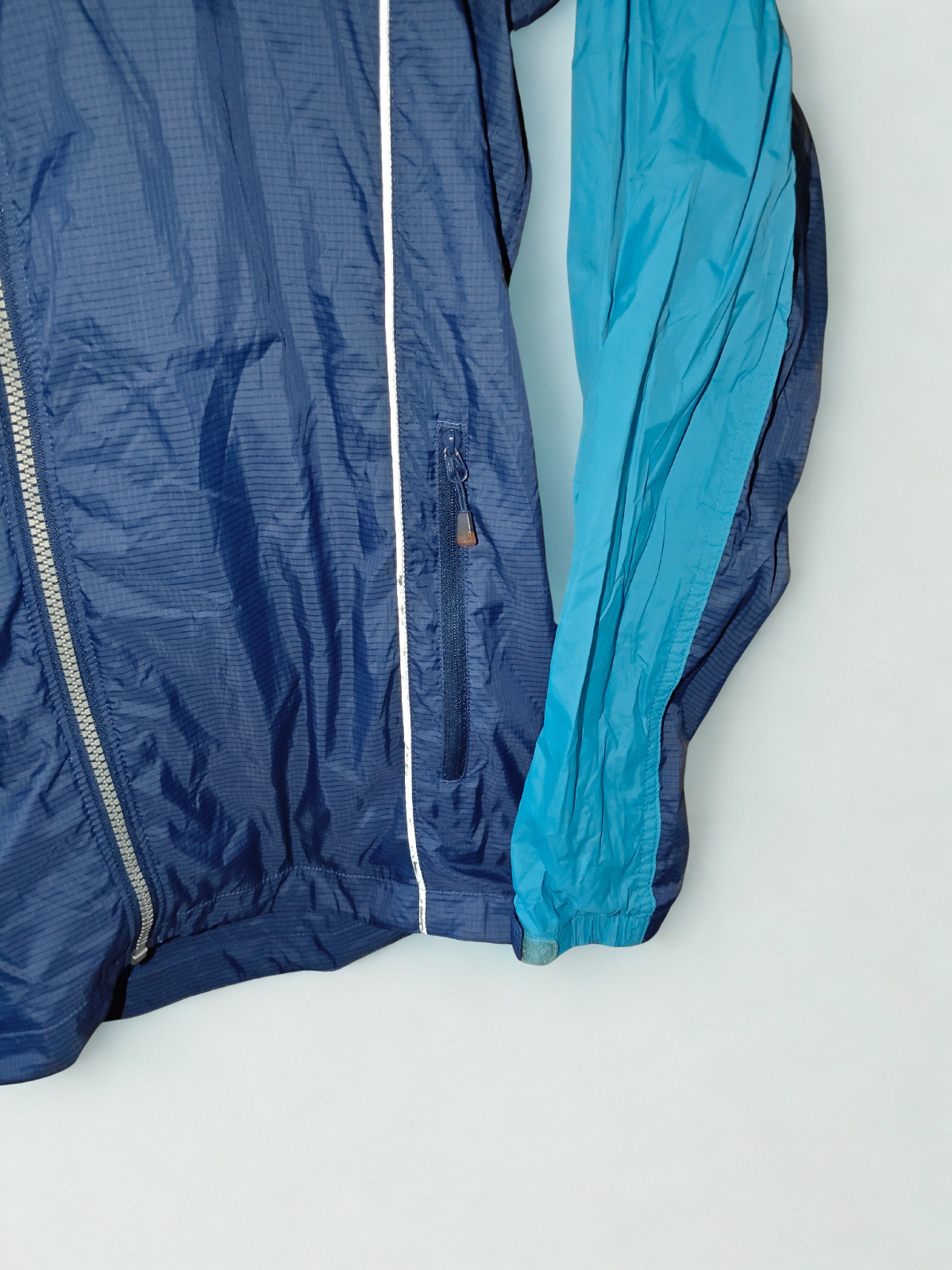 The North Face Men's Hooded Windbreaker Jacket 95 M Blue Navy Lightweight image 3