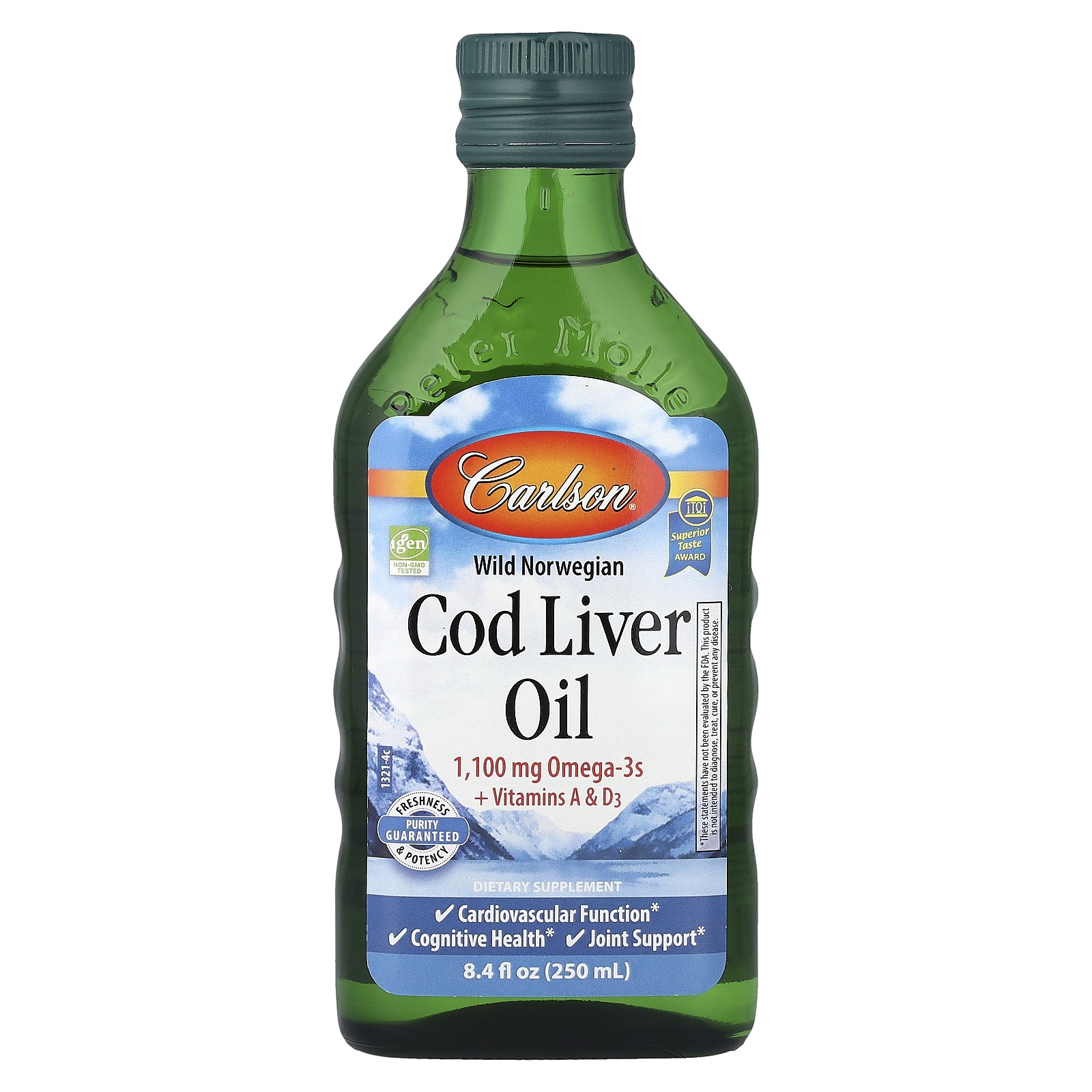 Wild Norwegian Cod Liver Oil, 8.4 fl oz (250 ml)