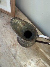 Vintage Copper or Copper Plated Pitcher or Ewer Etched