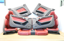 08-12 Audi B8 A5 S5 Complete Interior Front Rear Seat Door Panel Set Red Oem