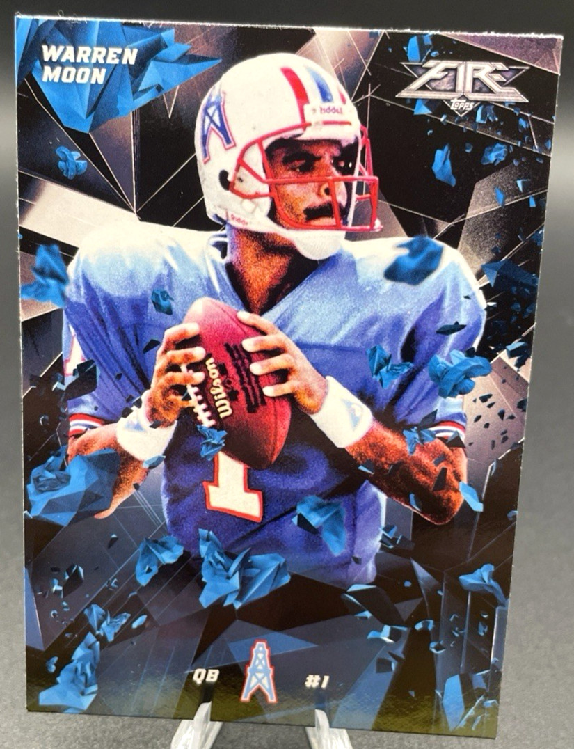 2015 Topps Fire Warren Moon #85 Houston Oilers HOF QB NM