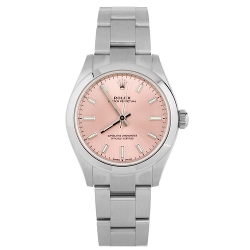 Rolex Oyster Perpetual 31 Stainless Steel Pink Dial 31mm 277200 Full Set